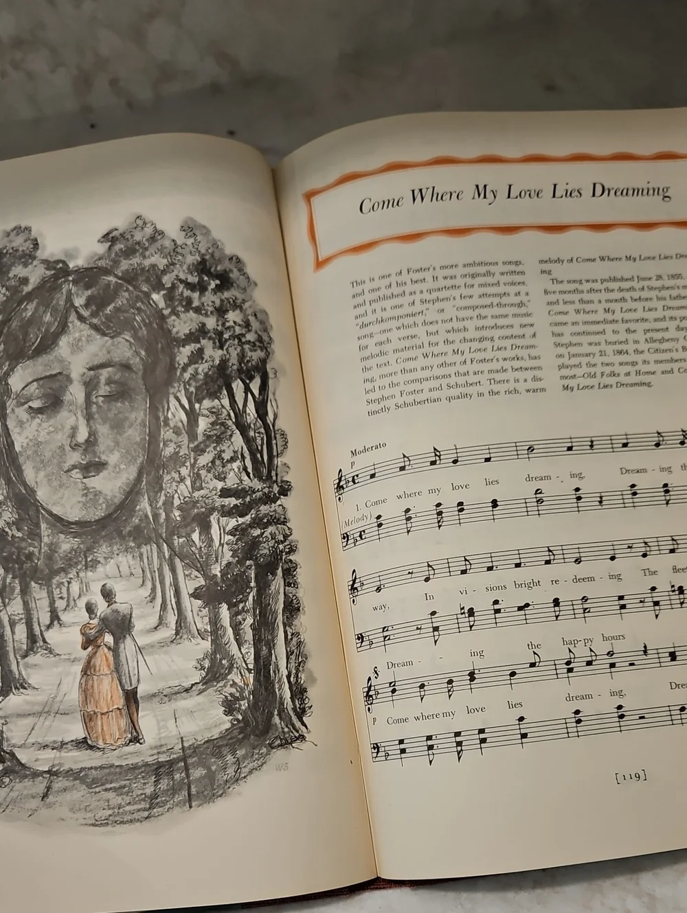 A Treasury of Stephen Foster Song Book ~ First Printing